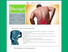 Tablet Screenshot of discogel.com.ar